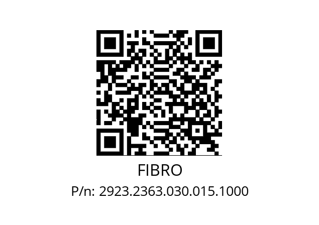   FIBRO 2923.2363.030.015.1000