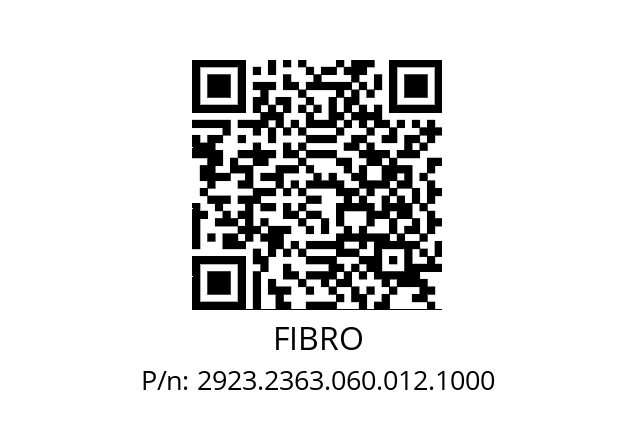   FIBRO 2923.2363.060.012.1000