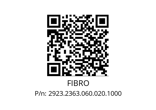   FIBRO 2923.2363.060.020.1000