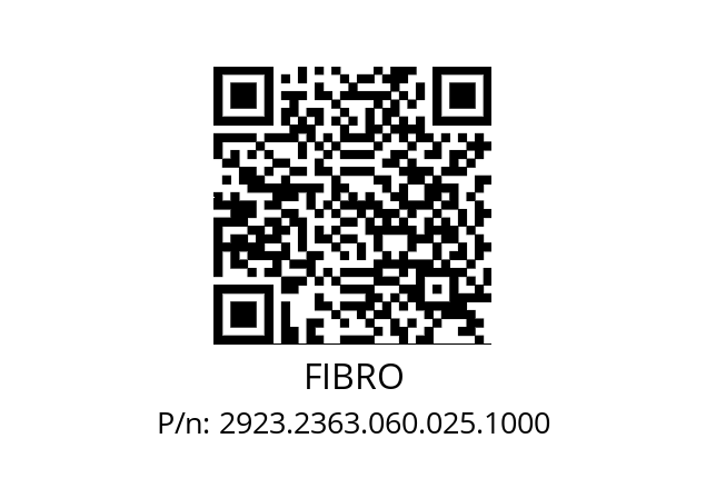   FIBRO 2923.2363.060.025.1000