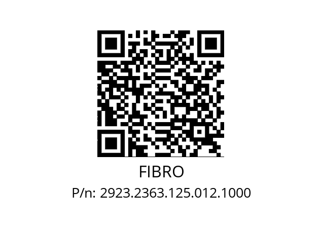   FIBRO 2923.2363.125.012.1000