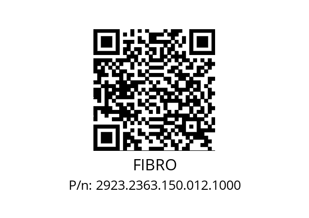   FIBRO 2923.2363.150.012.1000