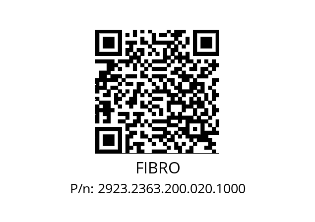   FIBRO 2923.2363.200.020.1000