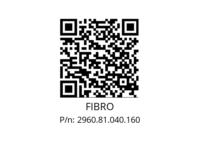   FIBRO 2960.81.040.160