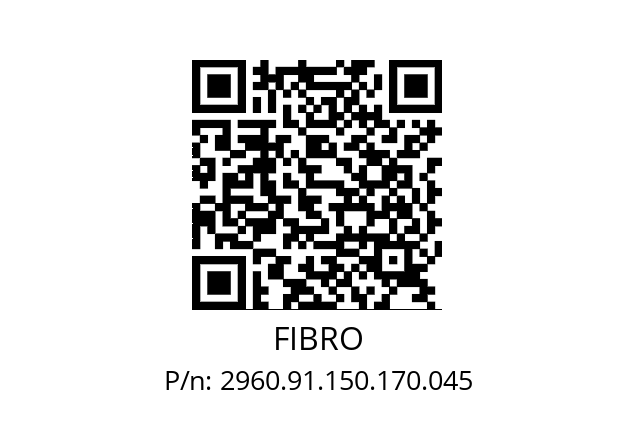   FIBRO 2960.91.150.170.045