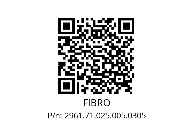   FIBRO 2961.71.025.005.0305