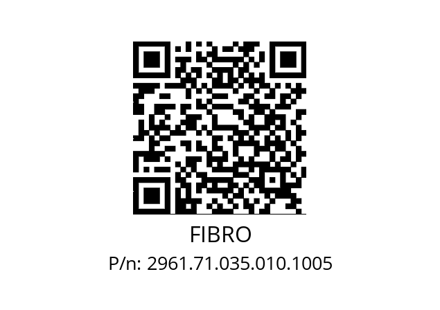   FIBRO 2961.71.035.010.1005