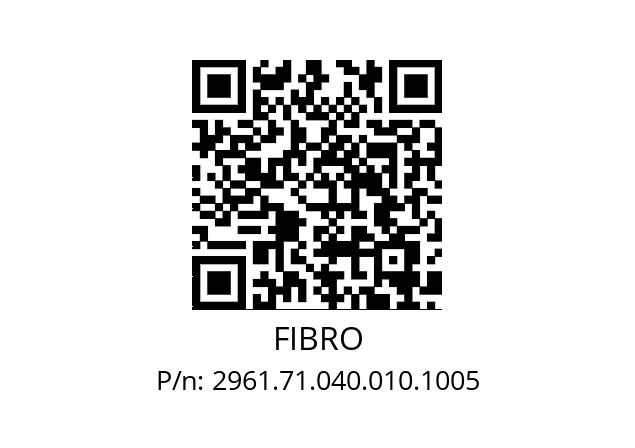   FIBRO 2961.71.040.010.1005