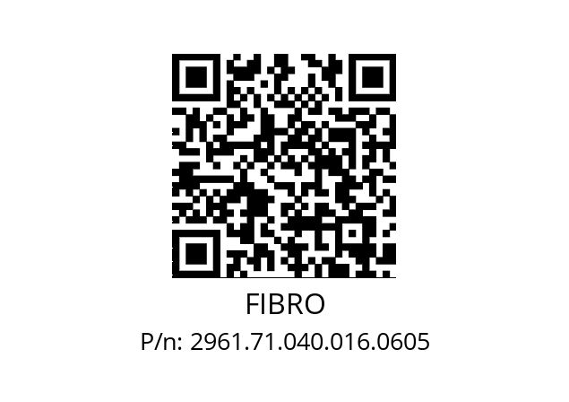   FIBRO 2961.71.040.016.0605