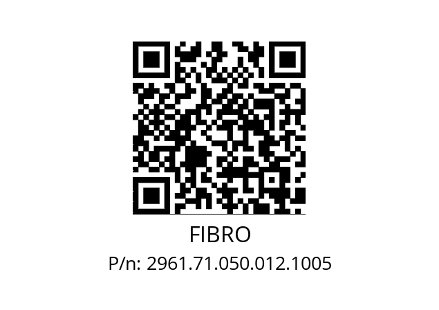   FIBRO 2961.71.050.012.1005