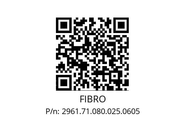   FIBRO 2961.71.080.025.0605