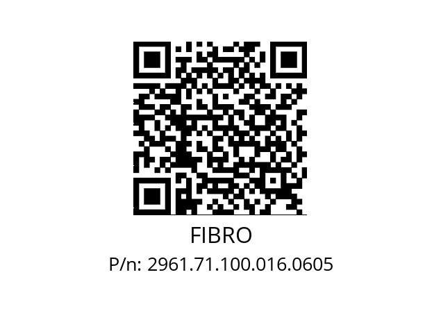   FIBRO 2961.71.100.016.0605