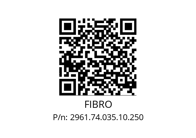   FIBRO 2961.74.035.10.250