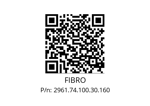   FIBRO 2961.74.100.30.160