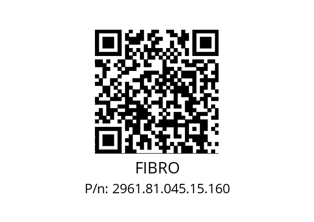   FIBRO 2961.81.045.15.160