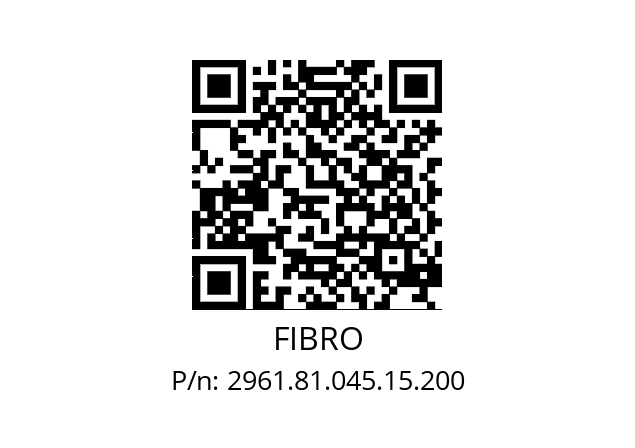   FIBRO 2961.81.045.15.200