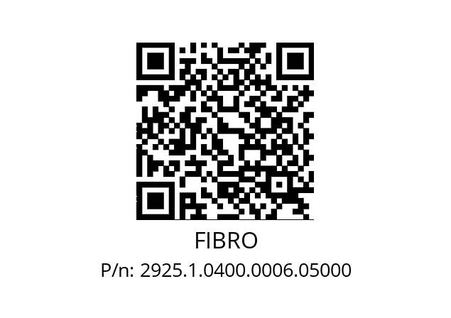   FIBRO 2925.1.0400.0006.05000