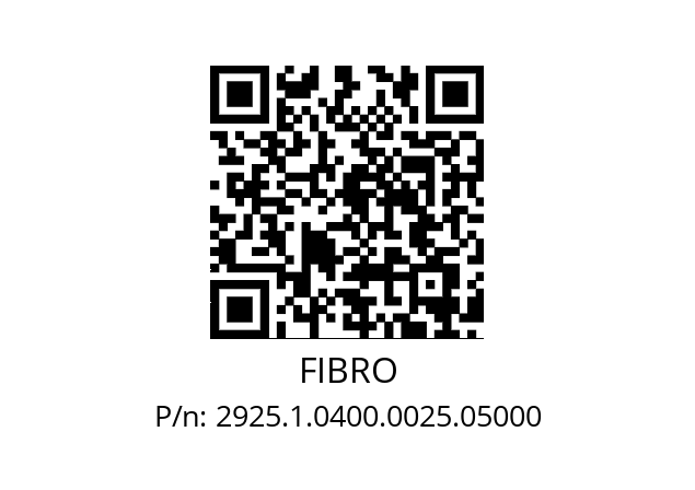   FIBRO 2925.1.0400.0025.05000