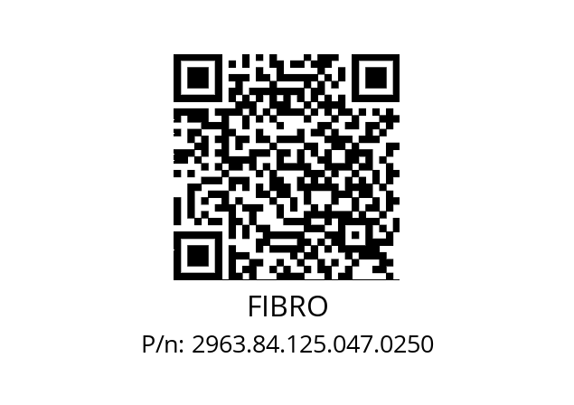   FIBRO 2963.84.125.047.0250