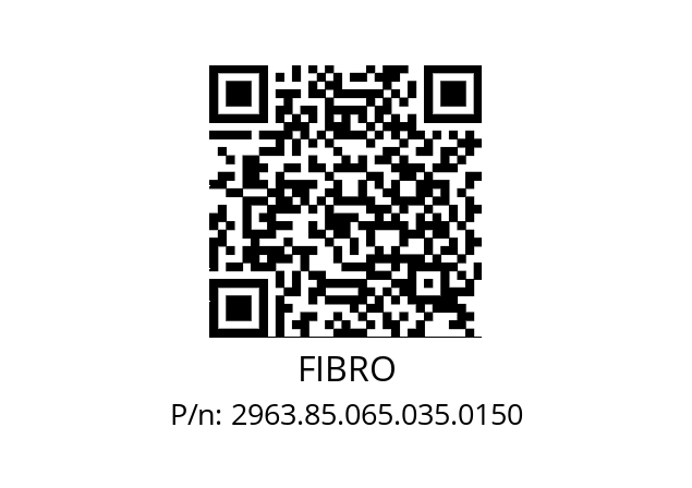   FIBRO 2963.85.065.035.0150