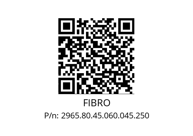   FIBRO 2965.80.45.060.045.250