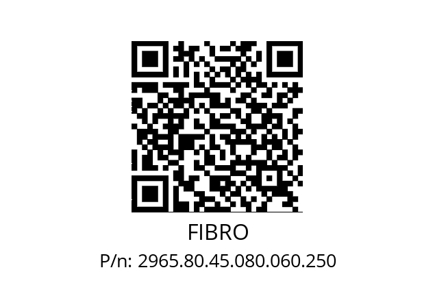   FIBRO 2965.80.45.080.060.250