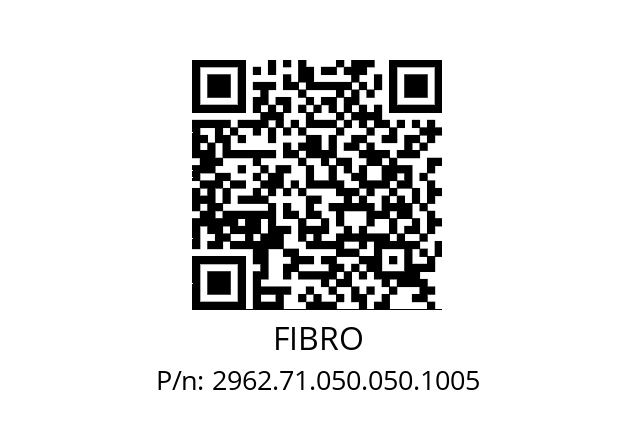   FIBRO 2962.71.050.050.1005