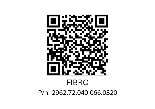   FIBRO 2962.72.040.066.0320