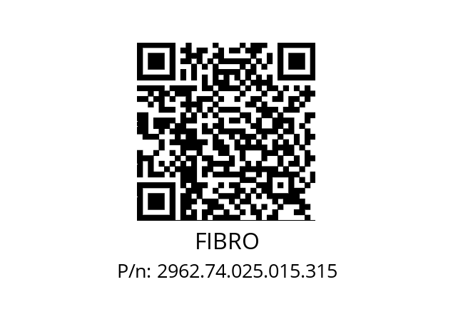   FIBRO 2962.74.025.015.315