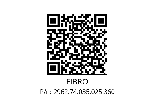   FIBRO 2962.74.035.025.360