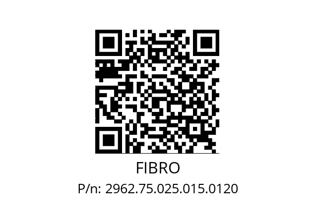   FIBRO 2962.75.025.015.0120