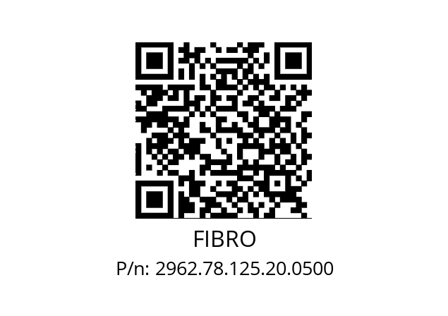   FIBRO 2962.78.125.20.0500