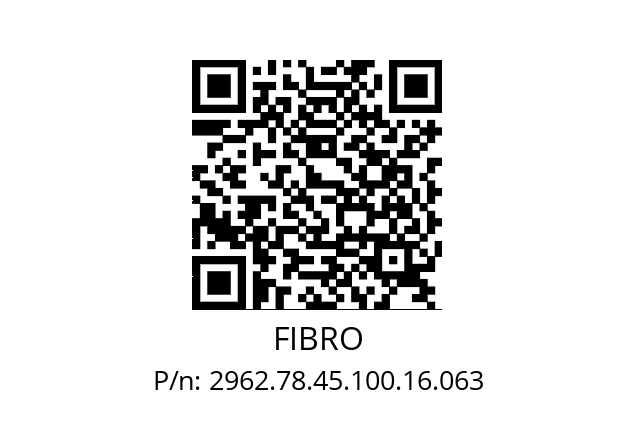   FIBRO 2962.78.45.100.16.063