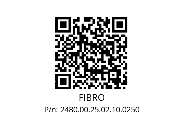   FIBRO 2480.00.25.02.10.0250