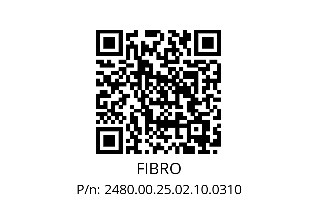   FIBRO 2480.00.25.02.10.0310