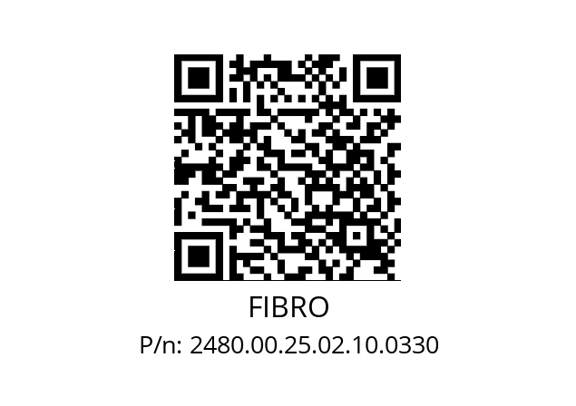   FIBRO 2480.00.25.02.10.0330