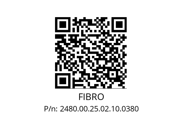   FIBRO 2480.00.25.02.10.0380