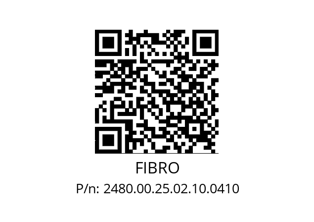   FIBRO 2480.00.25.02.10.0410