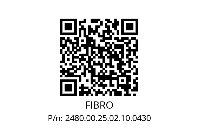   FIBRO 2480.00.25.02.10.0430