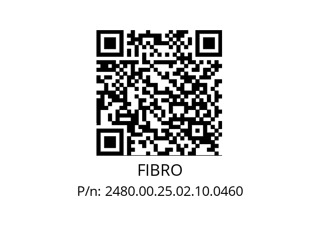   FIBRO 2480.00.25.02.10.0460