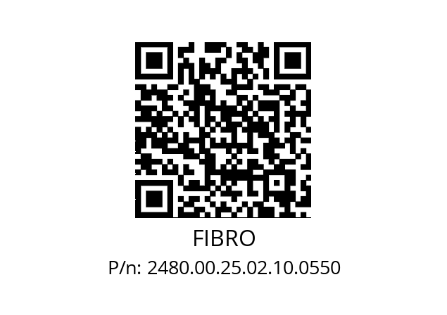   FIBRO 2480.00.25.02.10.0550