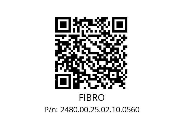   FIBRO 2480.00.25.02.10.0560