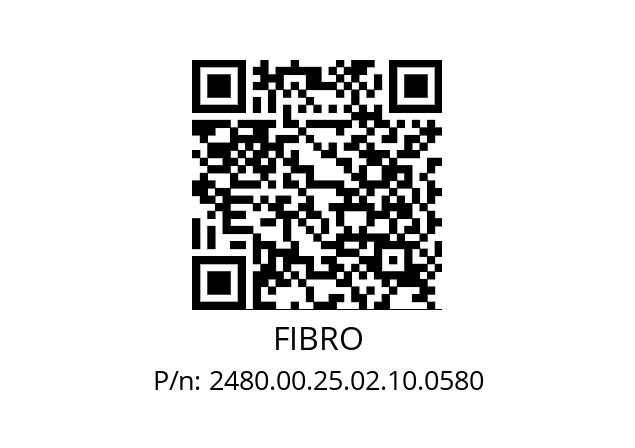   FIBRO 2480.00.25.02.10.0580