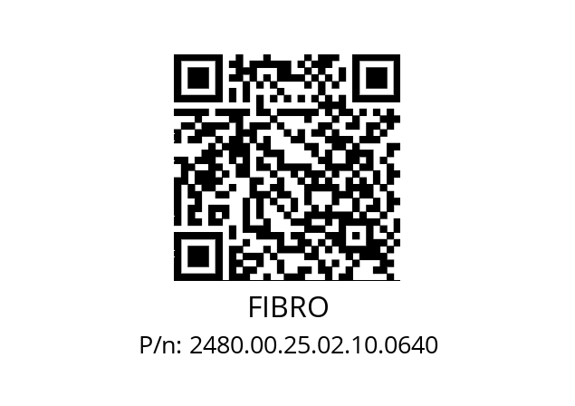   FIBRO 2480.00.25.02.10.0640