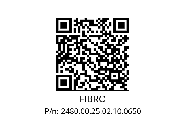   FIBRO 2480.00.25.02.10.0650