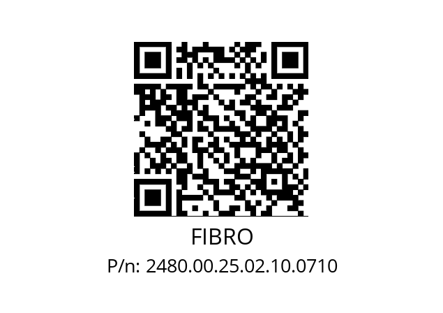   FIBRO 2480.00.25.02.10.0710