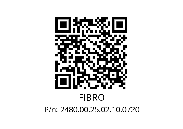   FIBRO 2480.00.25.02.10.0720