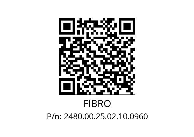   FIBRO 2480.00.25.02.10.0960