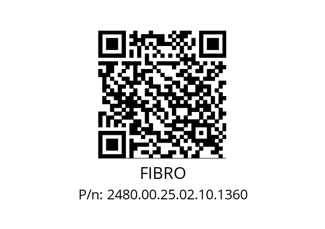   FIBRO 2480.00.25.02.10.1360