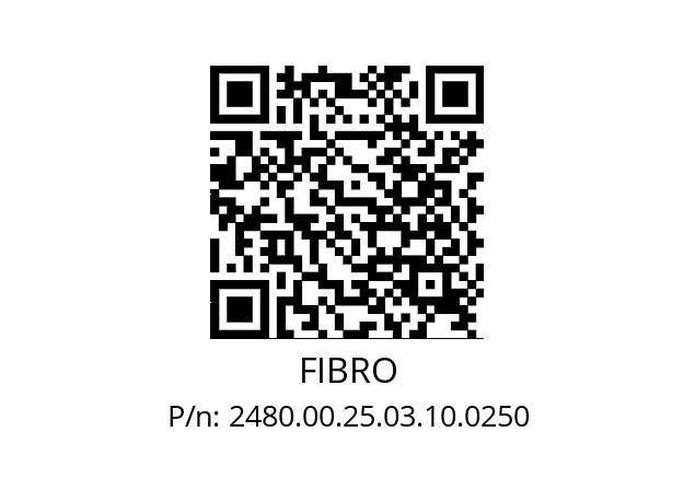   FIBRO 2480.00.25.03.10.0250